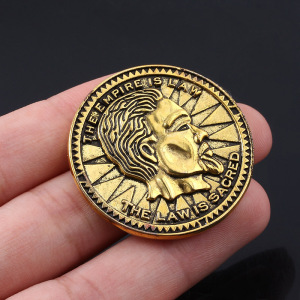 上古卷轴5硬币游戏周边新品 人头复古纪念币合金创意游戏币定制