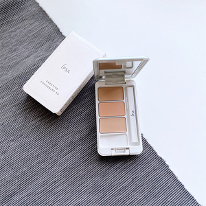 送270刷 日本ipsa茵芙莎纯美无暇三色遮瑕膏试色小样遮黑眼圈斑点