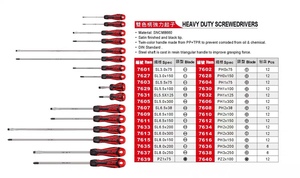 台湾JTC汽修专用工具 双色柄起子 一字十字螺丝刀JTC7601