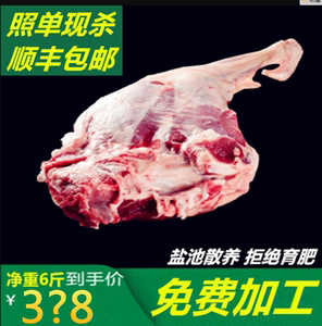 宁夏盐池羊后腿6斤 取除尾油 肉多骨头少涮烤羊肉串首选顺丰包邮