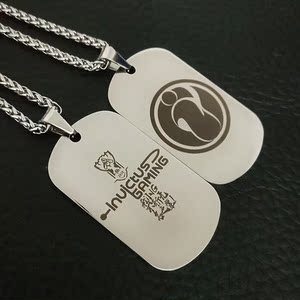 ig 同款徽章战队队徽队标项链挂坠吊坠狗牌牌子周边吊牌挂件