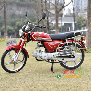全新重庆70款建设两轮老年代步燃油助力摩托车48c送餐直梁摩托车
