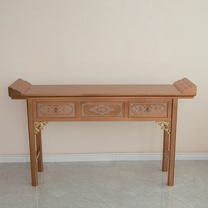 不锈钢供桌香案防火防潮佛台财神供奉桌家用仿古翘头条案神台贡台