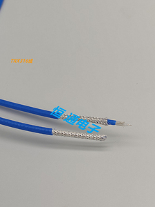 TRX316三同轴蓝双层绝缘双屏蔽镀银线 三卡口电缆配BNC/TNC射频线