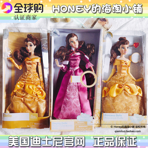 现货迪士尼disney美女与野兽贝尔belle贝儿音乐唱歌公主娃娃礼物