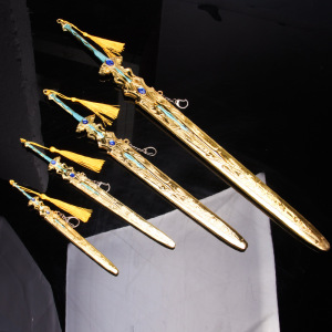 斗罗大陆玩具魂环合金兵器周边魂骨模型尘心七杀剑生日礼物挂件