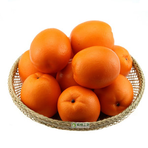 仿真橙子模型脐橙假水果香橙早教拍摄道具橱柜摆设家居装饰工艺品