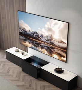 海信80 88 100寸激光电视岩板隐藏式电视柜电动智能伸缩峰米/坚果