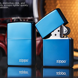 zippo打火机蓝冰标志