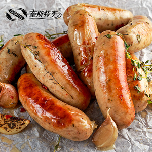 纽伦堡香肠奎斯特李酒店西餐早餐肠冷冻白肠烤肠营养肉肠早餐烤肠