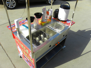 行走的火锅杯小吃车夜市流动摆摊餐车串串手推车网红奶茶设备推荐