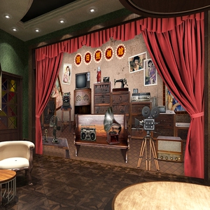 剧本杀老上海拍照装饰背景墙纸80年代怀旧老物件民国风照相馆壁纸