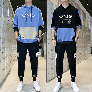 京东商城品牌外贸男装折扣运动服装套装春装年新款春秋休闲青少年