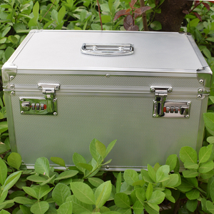 铝合金收纳箱盒家用多功能工具箱大号密码箱手提储物箱钱箱子带锁