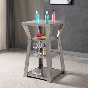 定制酒吧ktv吧台桌茶几夜场高端会所金属不锈钢拉丝桌子卡座包厢