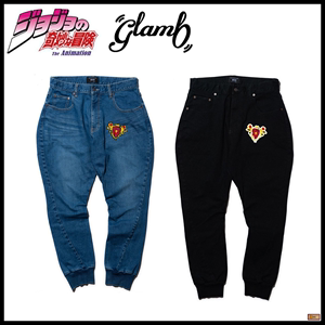 日本代购 glamb jojo的奇妙冒险战斗潮流 艾哲红石 牛仔裤休闲裤