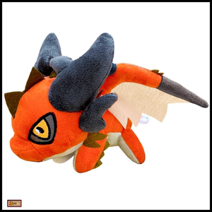 日本代购 卡普空 capcom 怪物猎人 冥赤龙 毛绒公仔玩偶