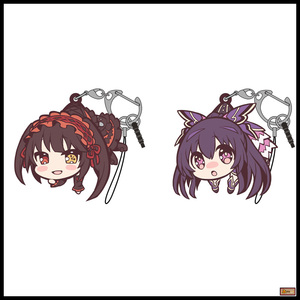 日本代购 cospa 约会大作战4 时崎狂三夜刀神十香 q版 钥匙扣挂件