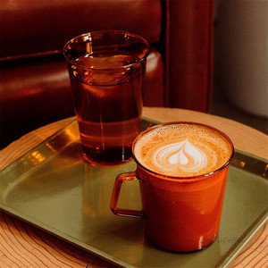 日本KINTO CAST AMBER新款琥珀复古耐热玻璃杯咖啡杯茶杯马克杯子