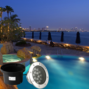 水底灯led水下防水地埋灯温泉灯嵌入式水池泳池壁灯鱼池低压灯12v