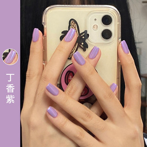 新年新款网红丁香紫2024甲油胶baby蓝指甲油光疗蓝色美甲胶蓝灰色