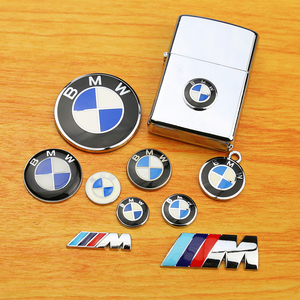 适用于宝马摩托车改装金属立体小车标带背胶可粘贴内饰外观bmw