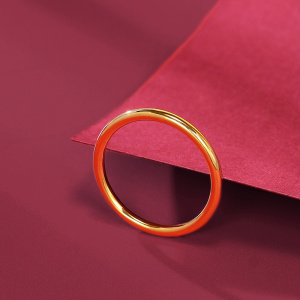 黄金戒指光圈实心