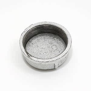 镀锌管帽4分6分1寸2寸内丝堵头封头dn50闷盖螺纹丝扣铸铁堵帽6580