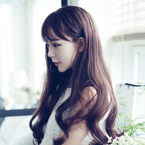 假发女长卷发韩国大波浪长发齐空气刘海自然逼真蓬松仿真全头套