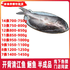 开背清江鱼商用鲜活冷冻烤鱼半成品食材纸包鱼整箱调味腌制鮰鱼