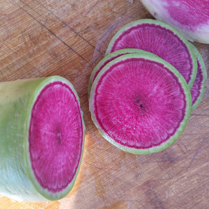 新鲜萝卜东北绿皮红心萝卜冰糖水果萝卜农家园子甜脆萝卜5斤包邮