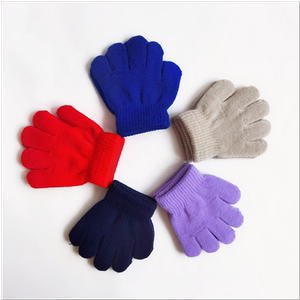 廉价的孩子手套温暖针织魔术手套的学生儿童手套
