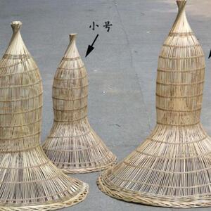 黄鳝笼竹编竹制手工编织泥鳅笼鳝鱼笼捕虾笼诱饵笼装饰竹笼灯罩