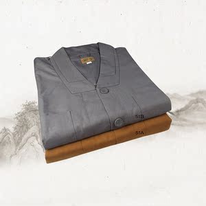 相牌僧服短褂套装秋冬款男女僧衣和尚衣斜纹哔叽面料垂挺不皱