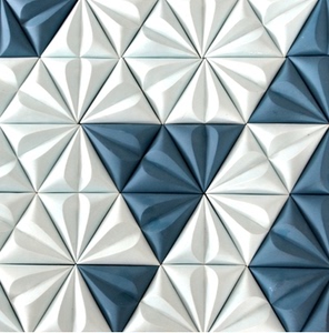 瓷砖装饰画 立体瓷砖墙贴 瓷板画 现代简约 新中式创意瓷砖 原创