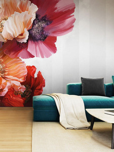 意大利进口风格订制壁布Serendipit温馨花朵意式轻奢卧室客厅墙布