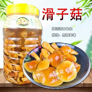 新鲜滑菇3000g清水滑菇蘑菇香菇类食用菌野山菌滑子菇珍珠菌瓶装