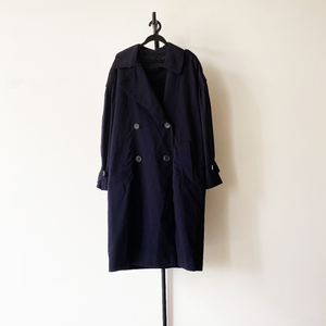 m涤纶直筒韩系通勤时尚翻领落肩双排扣腰带女式中长款风衣外套