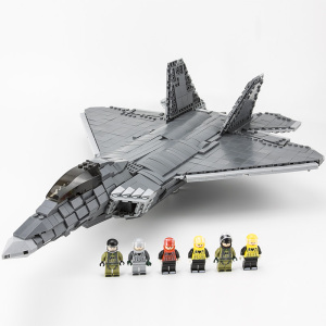 f22猛禽隐形战斗机武装轰20轰炸机f35喷气式飞机军事拼装积木