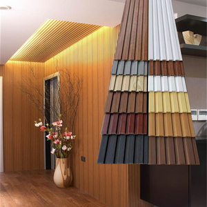 小长城板生态木白色护墙板阳台吊顶装饰材料背景墙覆膜免漆板扣板