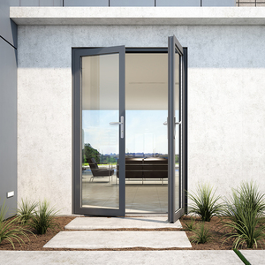 订金 欧铂尼门窗 钢化玻璃门平开门别墅庭院门铝合金门院子大门
