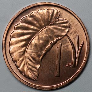 (衍蚨轩)外币全新库克群岛1983年1分小直径硬币铜币17.5mm-213