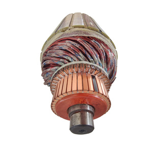 220v单相直流有刷串励电动机 马达转子滑环风叶 碳刷电机转子导电