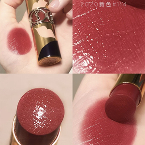 2020新色ysl圣罗兰红鳄鱼纹限量方管圆管口红唇膏114/110/119/120