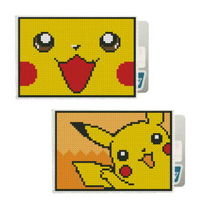 2022动漫十字绣银行门禁卡套diy卡通材料包小件皮卡丘男朋友礼物