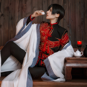 现货哑舍cos服赤龙服cosplay古风动漫漫展学生中山装服装男女