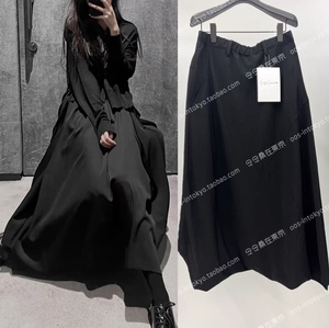 日本代购 yohji 山本耀司 22ss 休闲百搭 不规则 松紧腰 裙裤