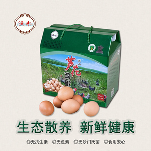 正宗汶上芦花鸡蛋农家散养新鲜土鸡蛋纯天然汶上特产45枚（礼盒）