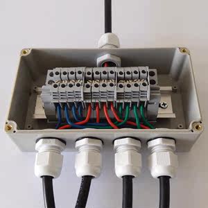 一进四出防水接线盒带端子电源分线盒电气工程控制盒强电布线箱