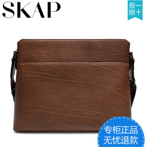 【秋冬新品】skap圣伽步2020牛皮商务男士斜挎包n02c2604 c2604
